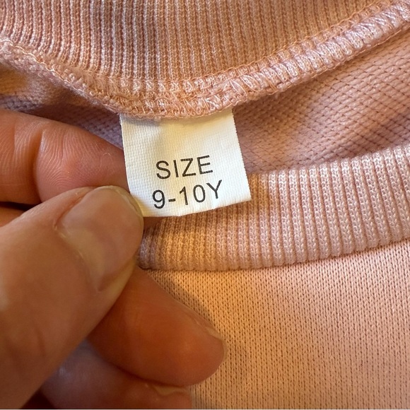 Girls pink Swiftie 1989 polyester crewneck sweatshirt for a 9 to 10 year-old - Picture 5 of 6